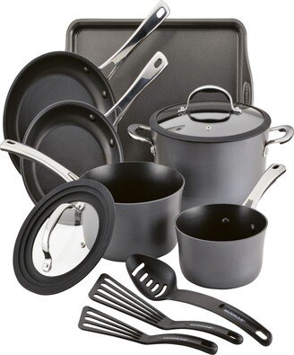 Cook + Create 11Pc Hard Anodized Nonstick Cookware Set