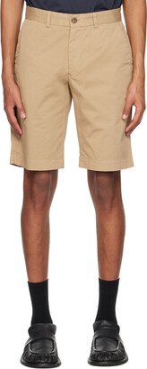 Tan Garment-Dyed Shorts