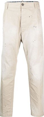 Logo-Print Straight-Leg Trousers-AC