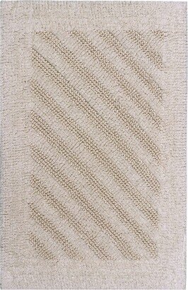 Knightsbridge Shooting Star 220 GSF Reversible Bath Rug 20 x 30 - Ivory