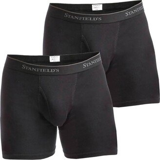 Stanfield's Men's Supreme Cotton Blend Boxer Briefs, Pack of 2