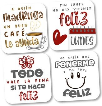 Spanish Quotes Coasters, Grandma Kitchen Gifts, Personalized Birthday Gifts