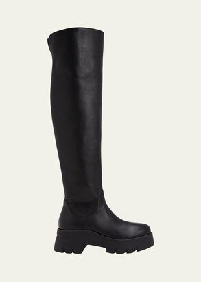 Vitello Glove Calfskin Over-The-Knee Boots