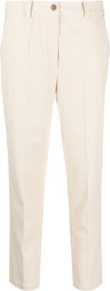 Cropped Slim-Fit Trousers-AC