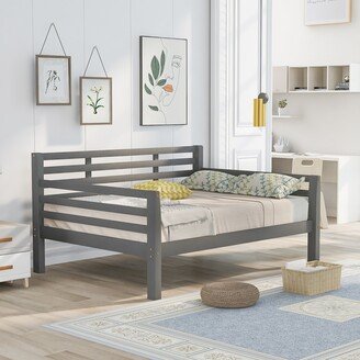 DECO Wooden Full Size Daybed with Clean Lines, White