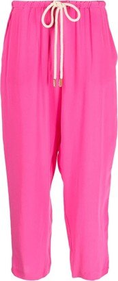 Drawstring Silk Trousers