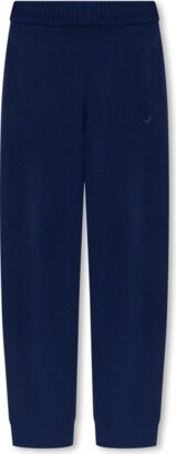 Sweatpants With Logo Navy - Blue-AB