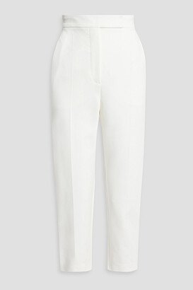 Meringa cropped stretch-ponte tapered pants