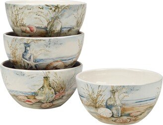 Coastal Landscape Set of 4 Ice Cream Bowl