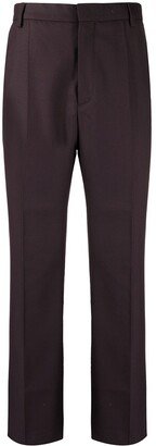 Jun twill straight-leg trousers