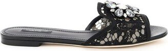 Bianca Lace Detailed Sandals-AA