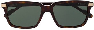 C de rectangular-frame sunglasses