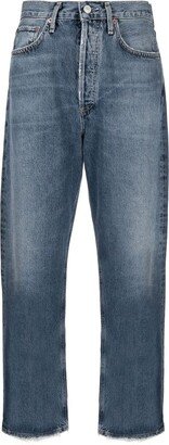 High-Rise Straight-Leg Jeans-AS