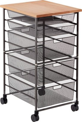 Elfa Mesh Kitchen Cart Graphite