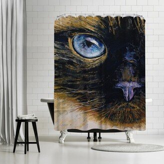 71 x 74 Shower Curtain, Burmese Cat by Michael Creese