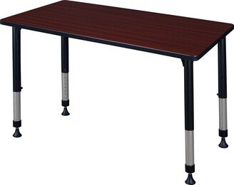 Regency Kee 48 x 30 Height Adjustable Classroom Table - Mahogany