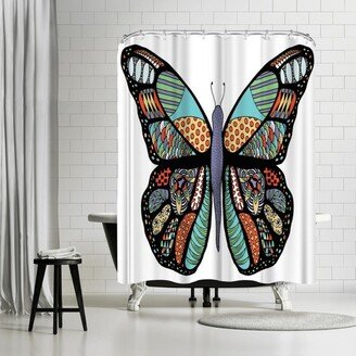 71 x 74 Shower Curtain, Butterfly by Patricia Pino