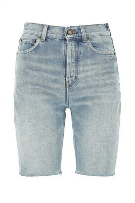 High-Rise Denim Shorts-AD