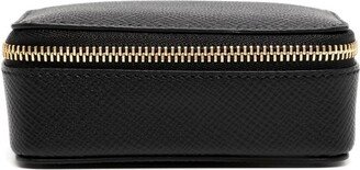 Grained-Leather Zipped Jewellery Case