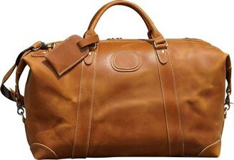 Touri Classic Traveller Genuine Leather Holdall - Light Brown