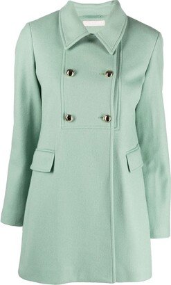 Classic Collar Double-Breasted Coat