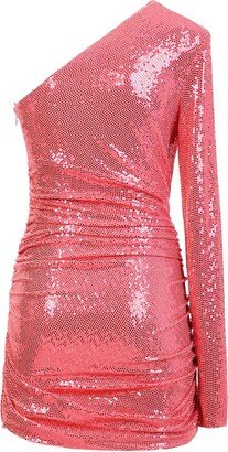 One Shoulder Sequinned Mini Dress