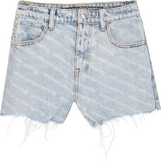 Bite High-waisted Denim Shorts-AA