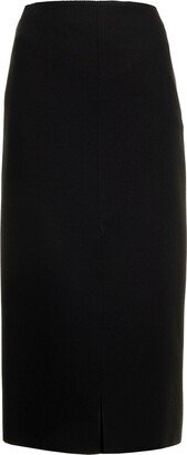 Front Slit Midi Pencil Skirt