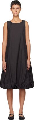 Black Volume Midi Dress