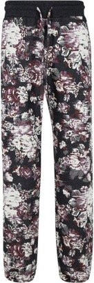 Floral Glitch Track Pants