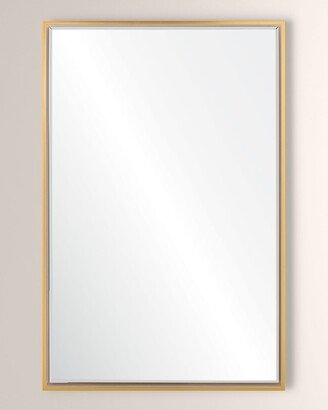 Mirror Home White & Gold Beveled Mirror