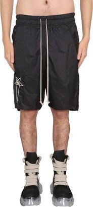 X Champion Logo Embroidered Shorts-AA