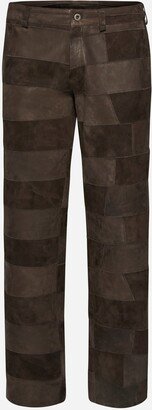 Patch Leather Trousers