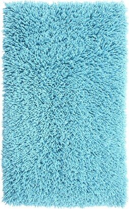 Knightsbridge Melbourne 220 GSF Non Skid Back Bath Rug 17 x 24 - Aqua