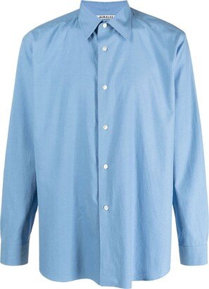 Pointed-Collar Cotton Shirt