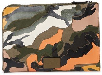 Camo Leather Pouch