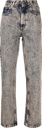 Acid-Wash Slim-Cut Jeans