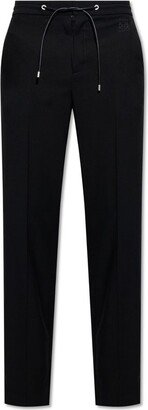 Straight-Leg Mid-Rise Tailored Trousers