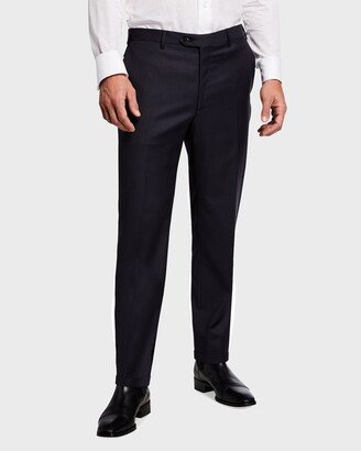 Men's Tigulli Solid Wool Trousers