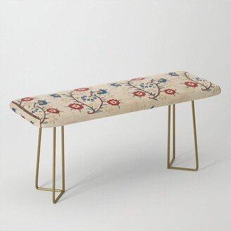 Bokce West Anatolian Ottoman Silk Embroidery Print Benches