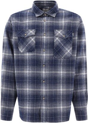 Checked Curved Hem Buttoned Shirt