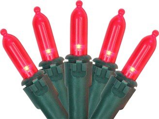 Northlight Set of 50 Red Led Mini Christmas Lights 4 Spacing - Green Wire