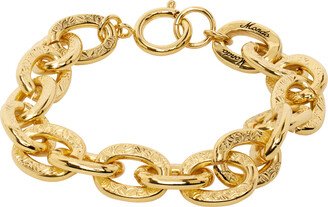 Gold Scroll Chain Bracelet