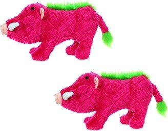 Mighty Safari Warthog Pink, 2-Pack Dog Toys