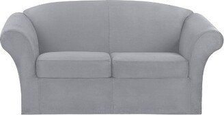 Ultimate Stretch Loveseat Suede Slipcover