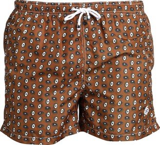 LUIGI BORRELLI NAPOLI Swim Trunks Brown