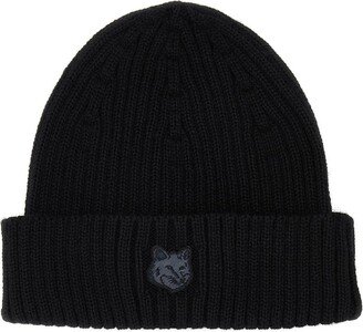 Black Wool Beanie Hat