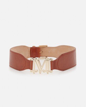 Logo Leather Belt-AE