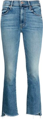 The Insider Step Crop Fray Jean