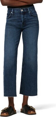 Rosie Raw Hem High Waist Ankle Wide Leg Jeans